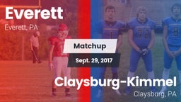 Matchup: Everett  vs. Claysburg-Kimmel  2017