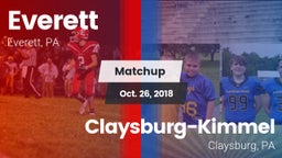 Matchup: Everett  vs. Claysburg-Kimmel  2018