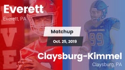 Matchup: Everett  vs. Claysburg-Kimmel  2019
