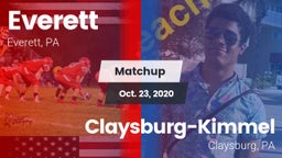 Matchup: Everett  vs. Claysburg-Kimmel  2020