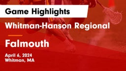 Whitman-Hanson Regional  vs Falmouth  Game Highlights - April 6, 2024