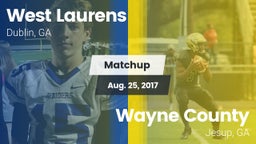 Matchup: West Laurens High vs. Wayne County  2017
