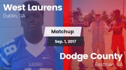 Matchup: West Laurens High vs. Dodge County  2017