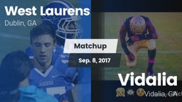 Matchup: West Laurens High vs. Vidalia  2017