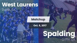 Matchup: West Laurens High vs. Spalding  2017