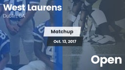 Matchup: West Laurens High vs. Open 2017