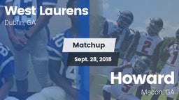 Matchup: West Laurens High vs. Howard  2018