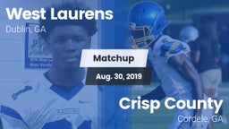 Matchup: West Laurens High vs. Crisp County  2019