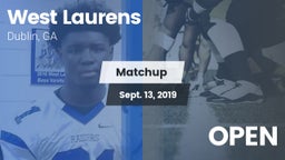 Matchup: West Laurens High vs. OPEN 2019