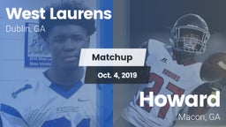 Matchup: West Laurens High vs. Howard  2019