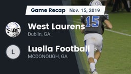 Recap: West Laurens  vs. Luella Football 2019