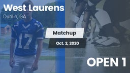 Matchup: West Laurens High vs. OPEN 1 2020
