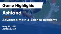 Ashland  vs Advanced Math & Science Academy Game Highlights - May 23, 2022