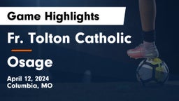 Fr. Tolton Catholic  vs Osage  Game Highlights - April 12, 2024