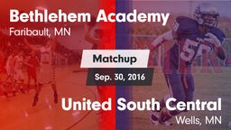 Matchup: Bethlehem Academy vs. United South Central  2016