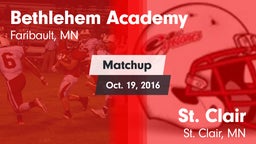 Matchup: Bethlehem Academy vs. St. Clair  2016