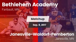 Matchup: Bethlehem Academy vs. Janesville-Waldorf-Pemberton  2017