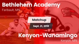 Matchup: Bethlehem Academy vs. Kenyon-Wanamingo  2018