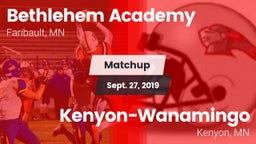 Matchup: Bethlehem Academy vs. Kenyon-Wanamingo  2019