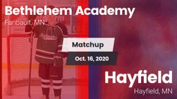 Matchup: Bethlehem Academy vs. Hayfield  2020