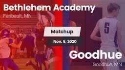 Matchup: Bethlehem Academy vs. Goodhue  2020