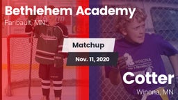 Matchup: Bethlehem Academy vs. Cotter  2020