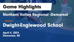 Northern Valley Regional -Demarest vs Dwight-Englewood School Game Highlights - April 4, 2024