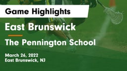 East Brunswick  vs The Pennington School Game Highlights - March 26, 2022