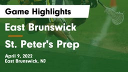 East Brunswick  vs St. Peter's Prep  Game Highlights - April 9, 2022