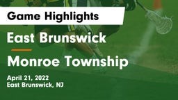 East Brunswick  vs Monroe Township  Game Highlights - April 21, 2022