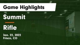 Summit  vs Rifle  Game Highlights - Jan. 22, 2022