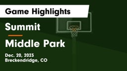 Summit  vs Middle Park  Game Highlights - Dec. 20, 2023