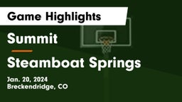 Summit  vs Steamboat Springs  Game Highlights - Jan. 20, 2024