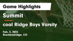 Summit  vs coal Ridge  Boys Varsity Game Highlights - Feb. 3, 2023