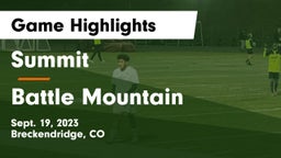 Summit  vs Battle Mountain  Game Highlights - Sept. 19, 2023