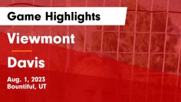 Viewmont  vs Davis  Game Highlights - Aug. 1, 2023