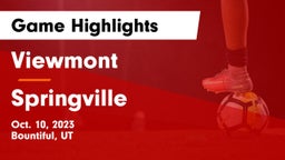 Viewmont  vs Springville  Game Highlights - Oct. 10, 2023