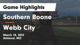 Southern Boone  vs Webb City  Game Highlights - March 18, 2022