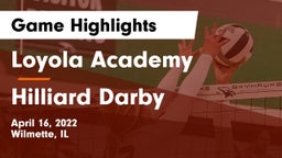 Loyola Academy  vs Hilliard Darby Game Highlights - April 16, 2022