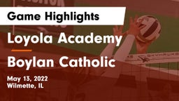 Loyola Academy  vs Boylan Catholic Game Highlights - May 13, 2022