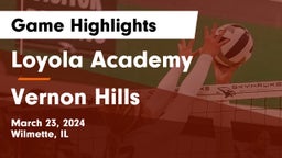 Loyola Academy  vs Vernon Hills  Game Highlights - March 23, 2024