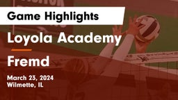 Loyola Academy  vs Fremd  Game Highlights - March 23, 2024