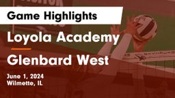 Loyola Academy  vs Glenbard West  Game Highlights - June 1, 2024