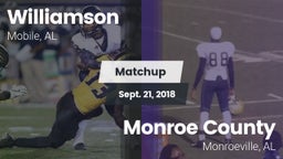 Matchup: Williamson High vs. Monroe County  2018