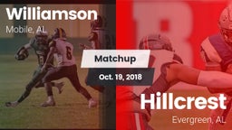 Matchup: Williamson High vs. Hillcrest  2018