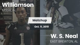 Matchup: Williamson High vs. W. S. Neal  2019