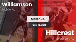 Matchup: Williamson High vs. Hillcrest  2019