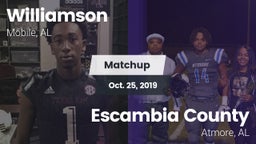 Matchup: Williamson High vs. Escambia County  2019