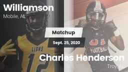 Matchup: Williamson High vs. Charles Henderson  2020