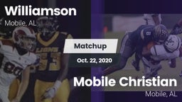 Matchup: Williamson High vs. Mobile Christian  2020